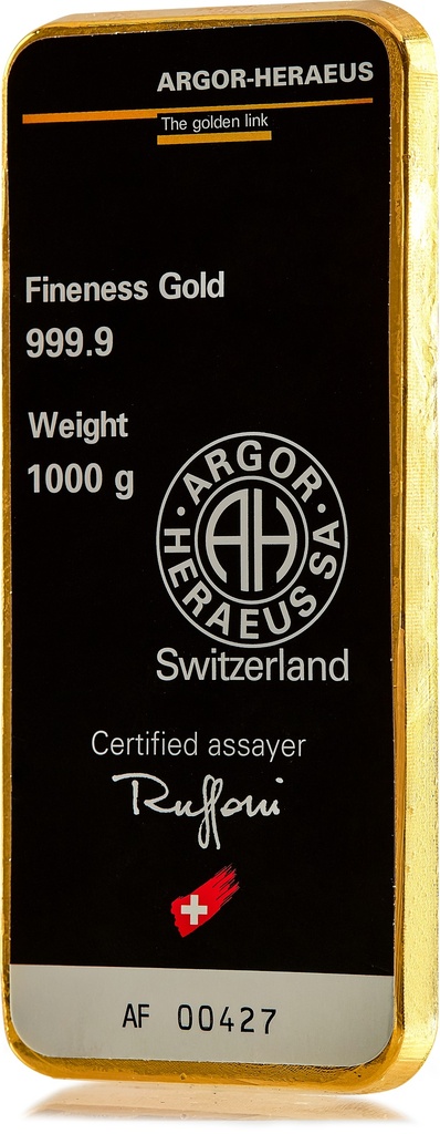 Kultaharkko 1000g Argor-Heraeus taka