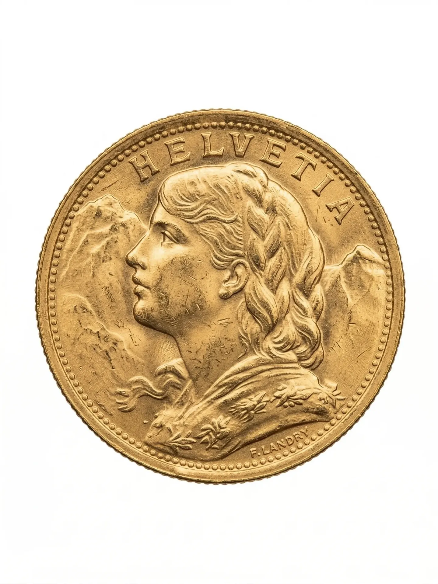 Gold coin 20 Francs Switzerland