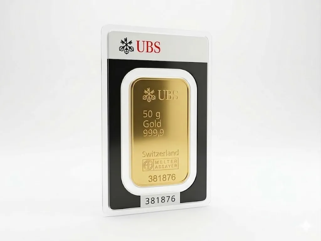 Gold Bar 50g UBS