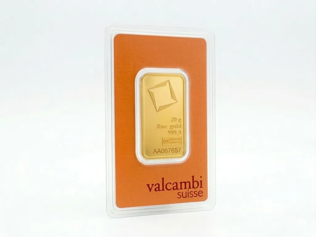 Guldtacka 20g Valcambi