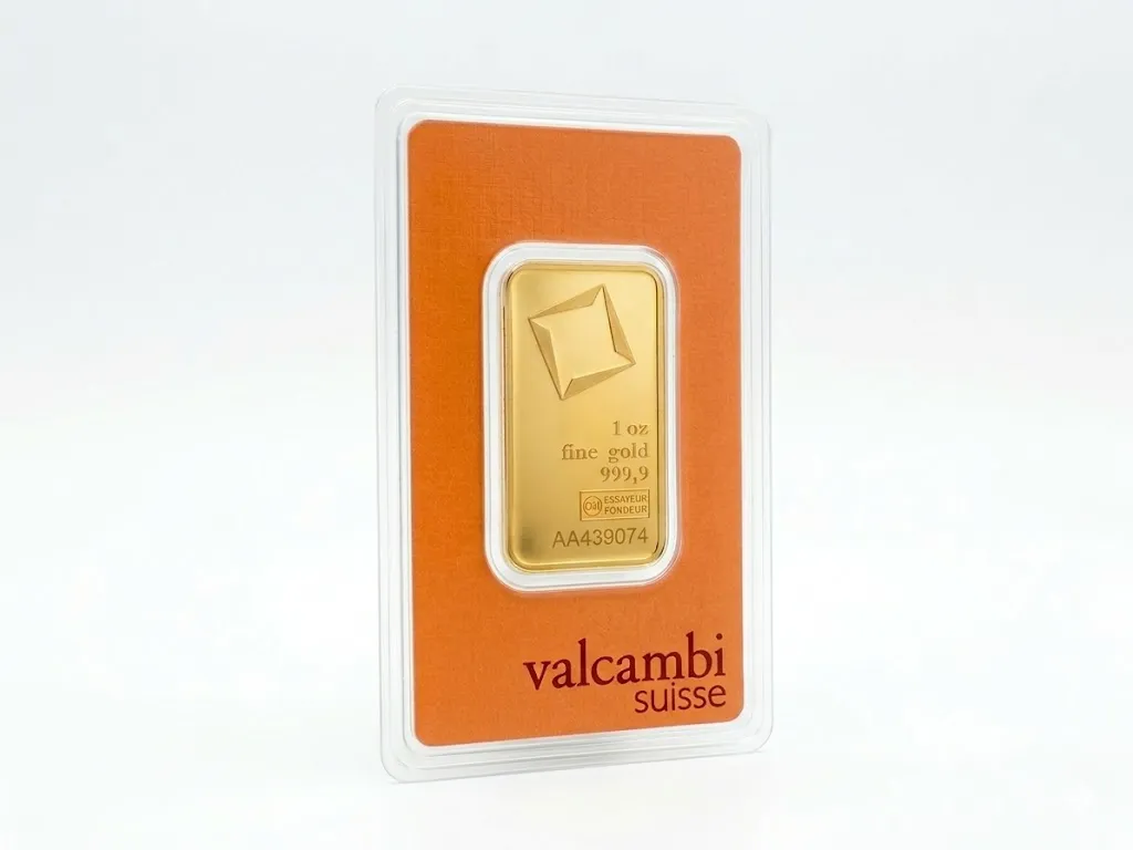 Gold Bar 1oz Valcambi