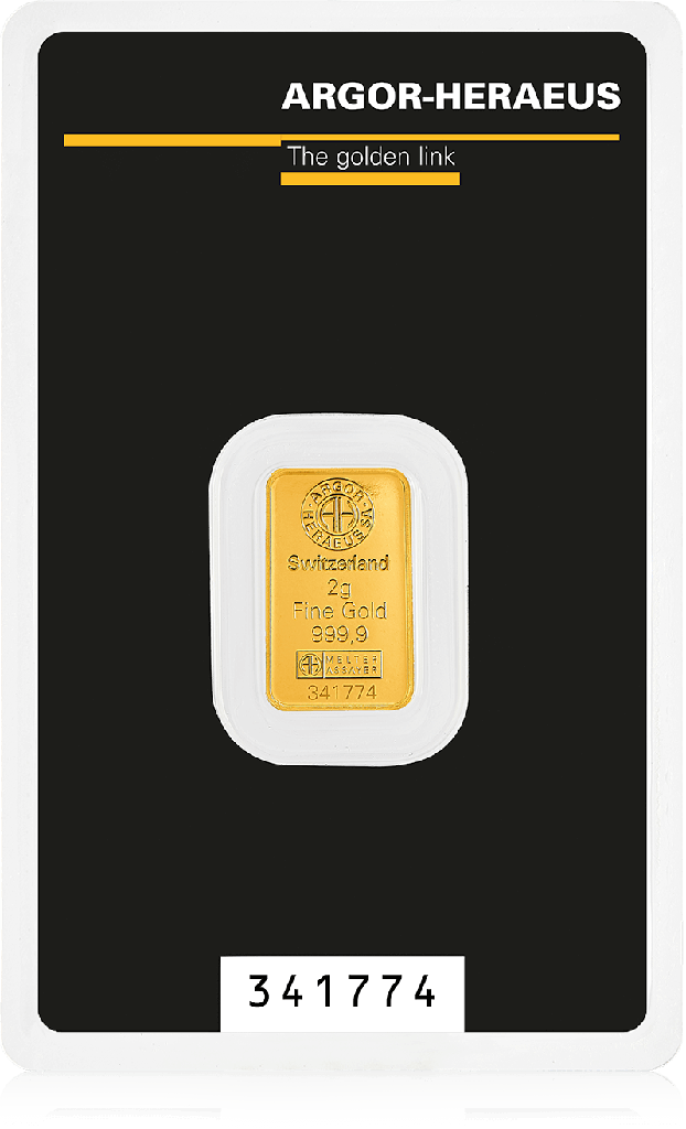 Gold Bar 2g Argor-Heraeus