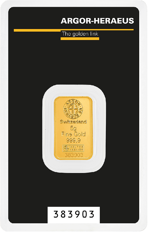 Gold Bar 5g Argor-Heraeus