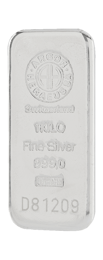 Silver bar 1kg Argor-Heraeus