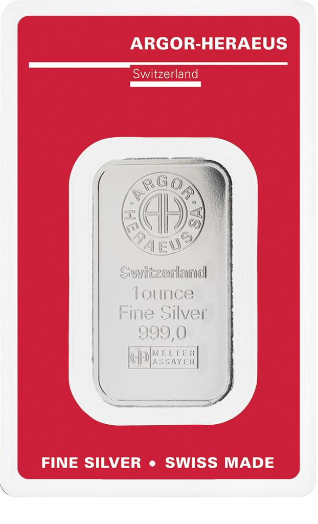 Hopeaharkko 1oz (31,1g) Argor-Heraeus
