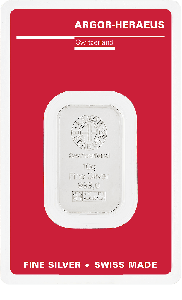 Silvertacka 10g Argor-Heraeus