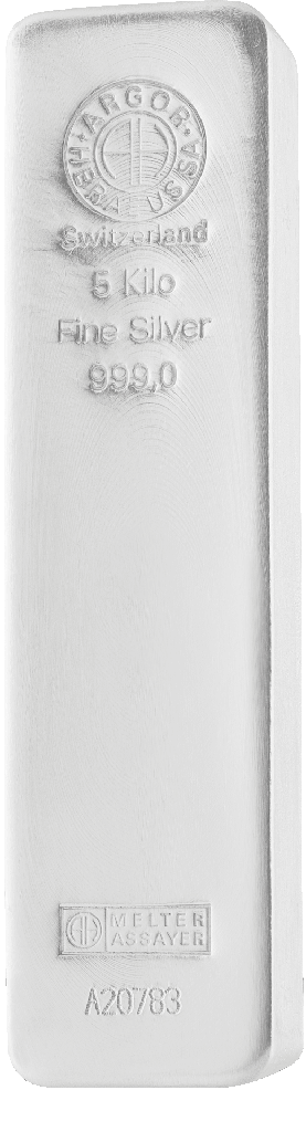 Silver bar 5kg Argor-Heraeus