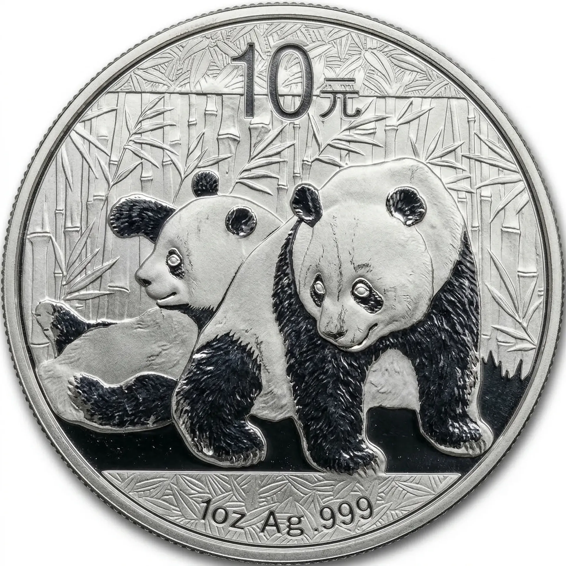 Hopeakolikko 1oz Panda Kiina 