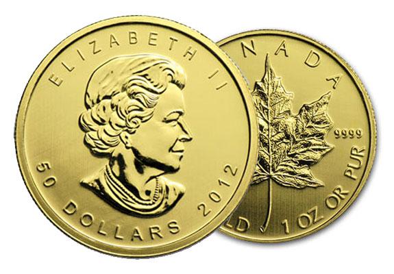 Kultakolikko 1oz Maple Leaf Kanada
