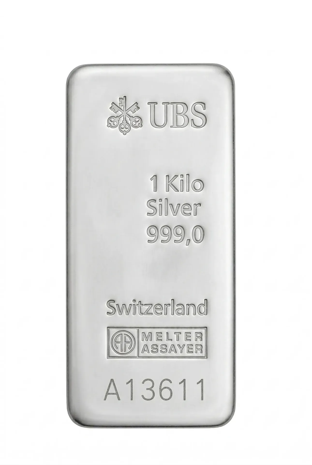 Silver bar 1kg UBS