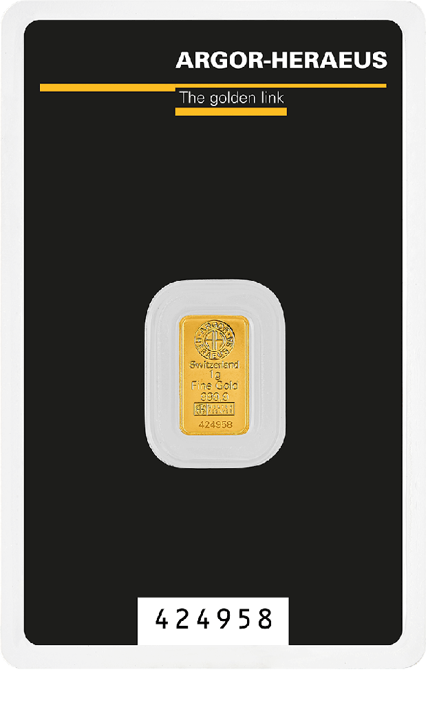 Gold Bar 1g Argor-Heraeus (Normal)