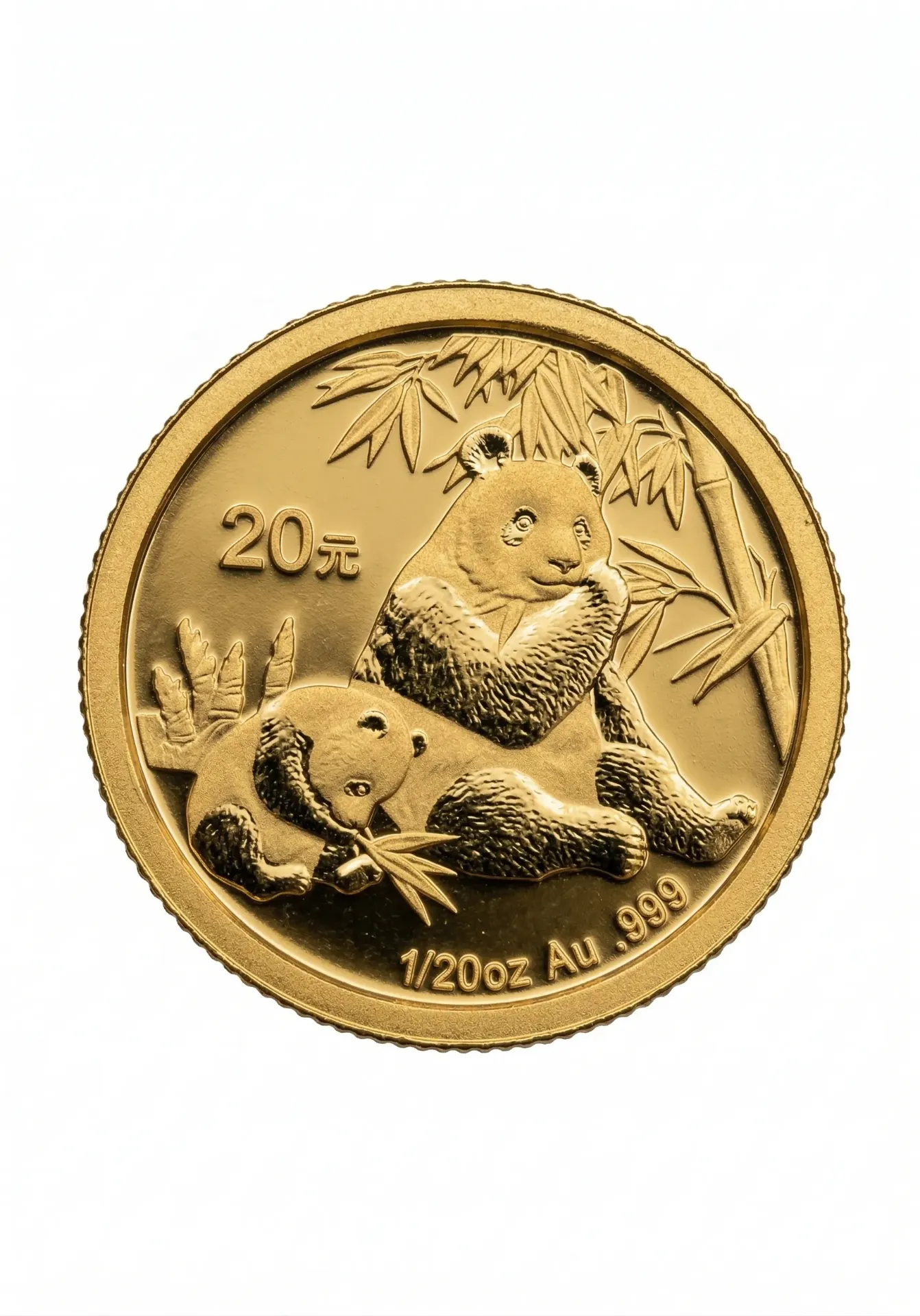 Kultakolikko 1/20oz Panda Kiina