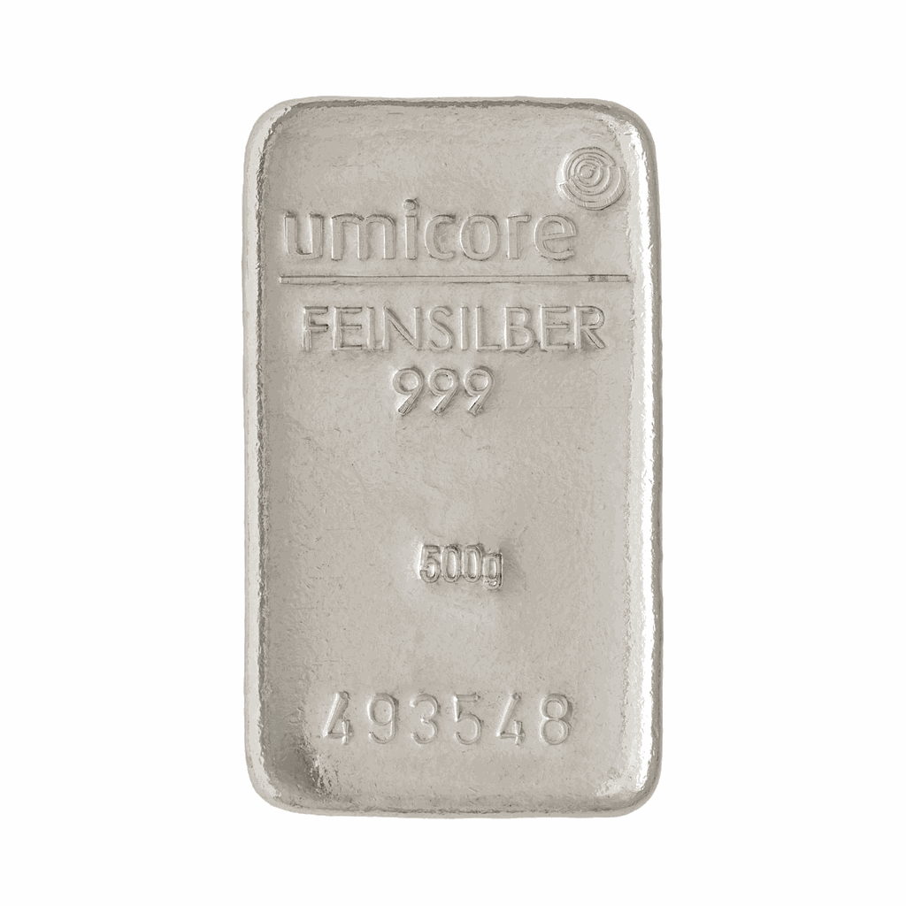 Silver bar 500g Umicore