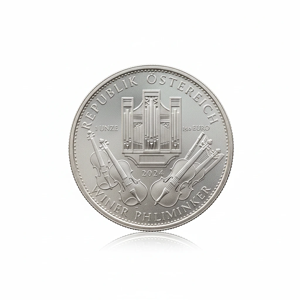 Hopeakolikko 1 oz Itävalta, Philharmoniker