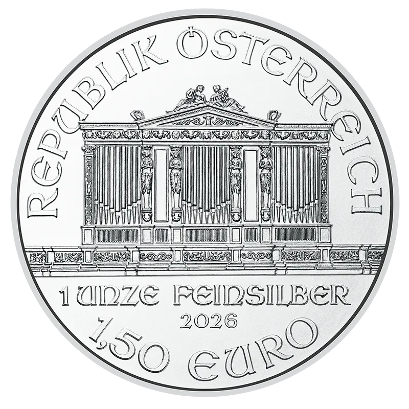 Hopeakolikko 1oz Philharmoniker Itävalta