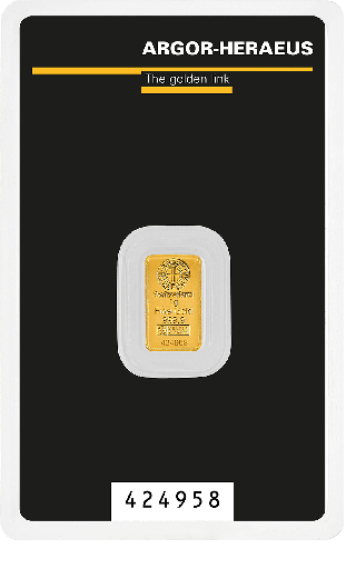 Gold Bar 1g Argor-Heraeus
