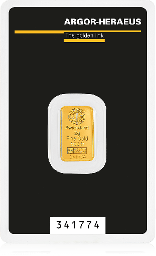 Gold Bar 2g Argor-Heraeus