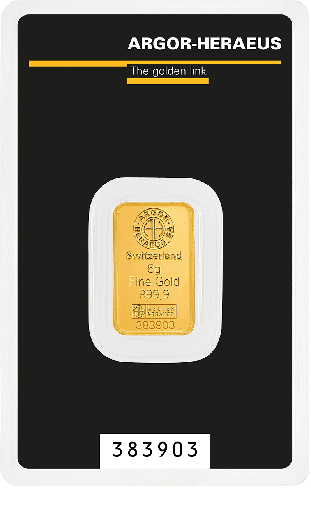 Gold Bar 5g Argor-Heraeus