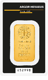 Gold Bar 1oz Argor-Heraeus