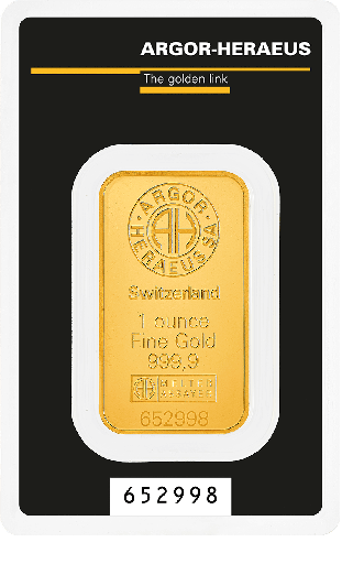 Gold Bar 1oz Argor-Heraeus