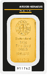Gold Bar 100g Argor-Heraeus