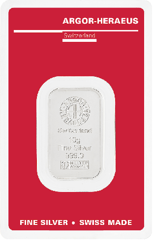 Silver bar 10g Argor-Heraeus