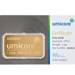 Gold bar 1 oz (31,1g)