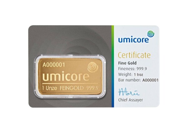Gold bar 1 oz (31,1g)