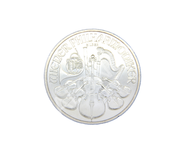 Hopeakolikko 1 oz Itävalta, Philharmoniker