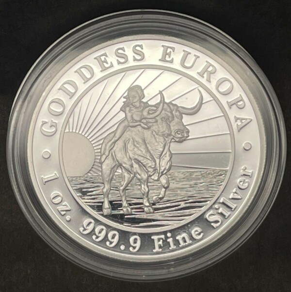 Hopeakolikko 1 oz, Goddess Europa Tokelau
