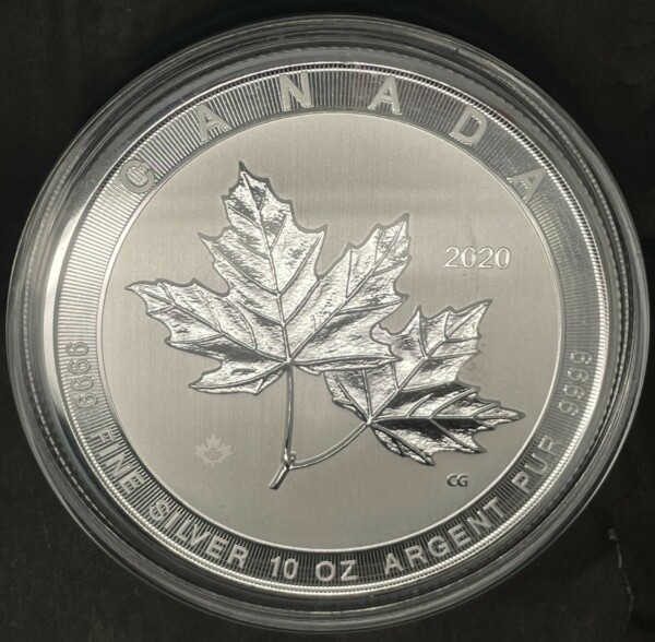 Hopeakolikko 10 oz, Maple Leaf .9999