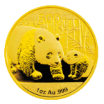 Kultakolikko 1 oz Kiina, Panda