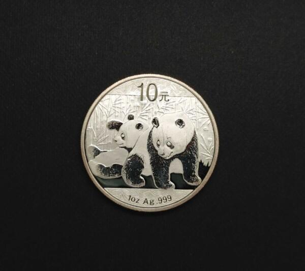 Hopeakolikko 1 oz Kiina, Panda