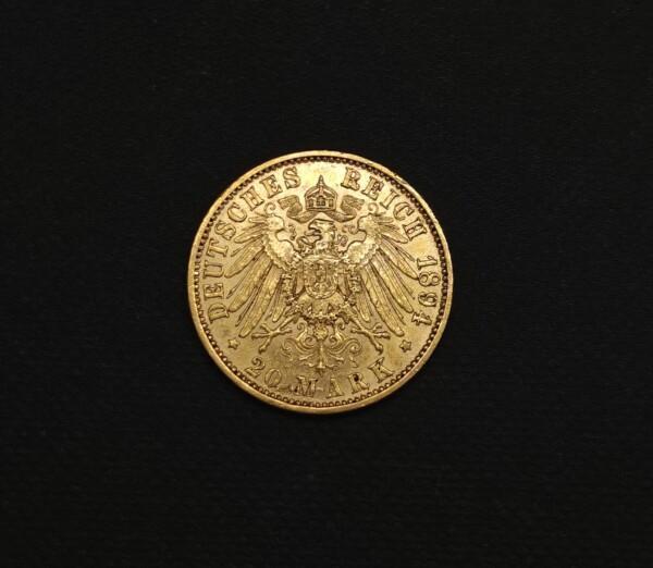 Kultakolikko Saksa, 20 Markkaa